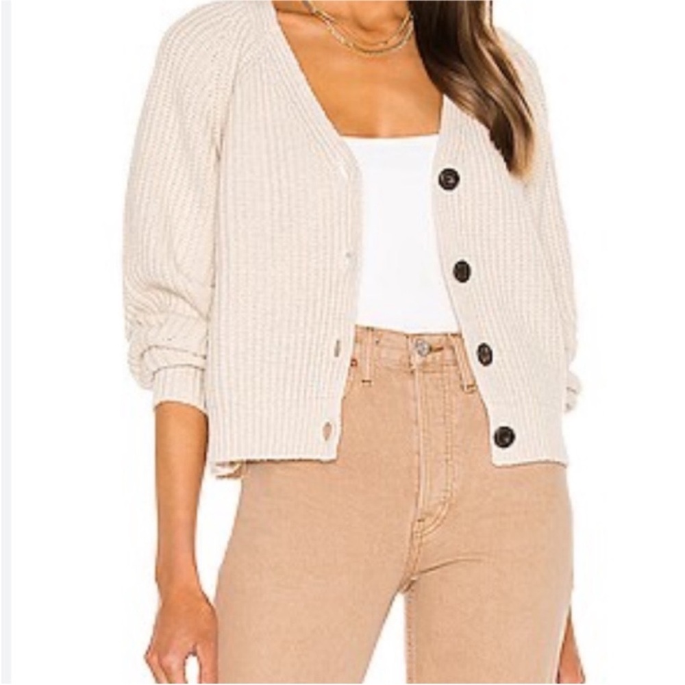 American Eagle Crop Button Down Knit Cardigan - image 4